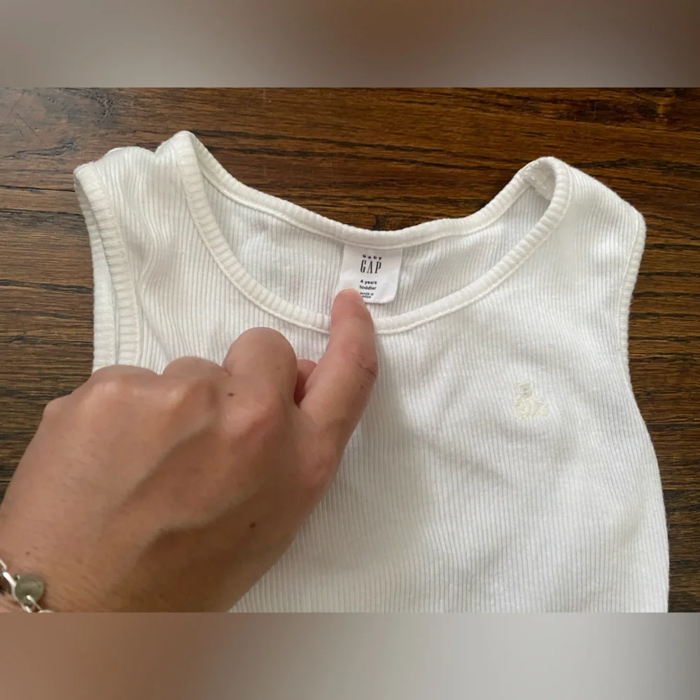 Baby GAP- 100% cotton toddler Girls 4yrs White Yellow Gingham Skirt Dress PLAY